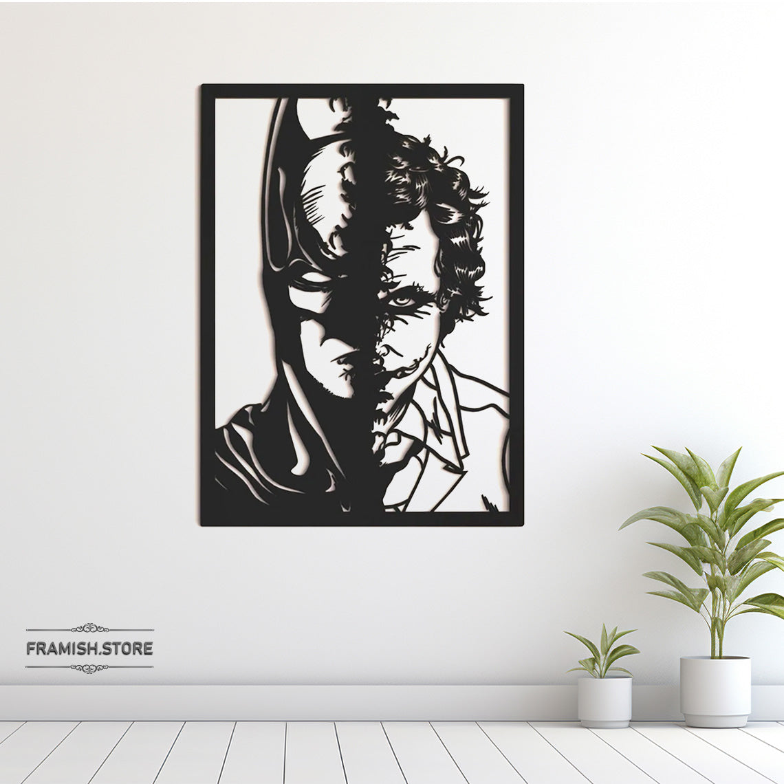 BATMAN&JOKER, ANIME||METAL FRAME WITH LIGHT