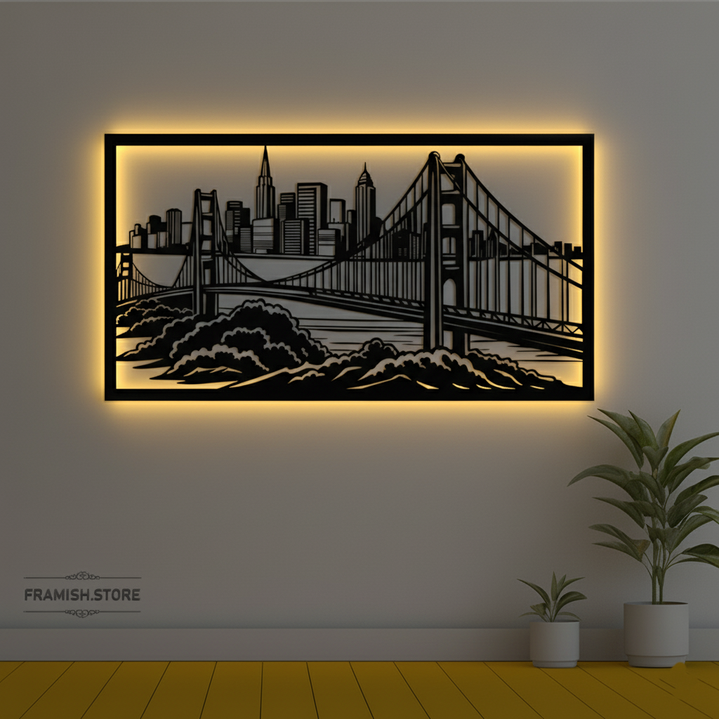 Bridge METAL FRAME WITH LIGHT