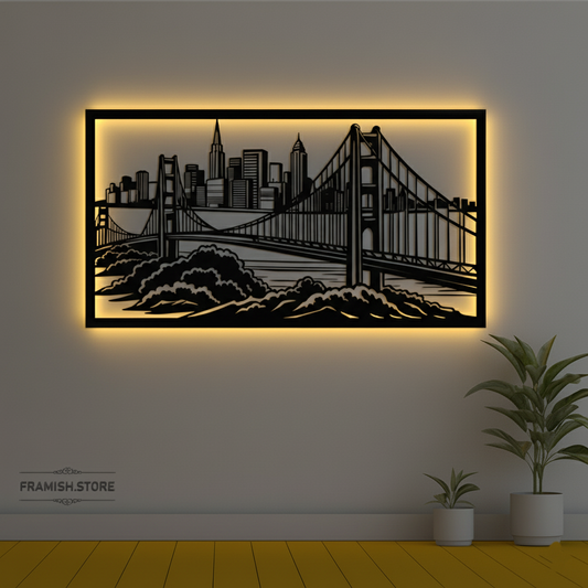 Bridge METAL FRAME WITH LIGHT
